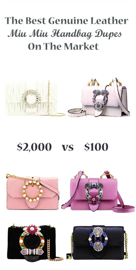 miu miu dupe bag|leather handbags dupe.